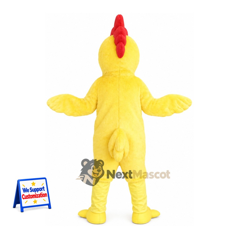 Rooster Mascot Costume - Yellow for School Events Rooster Mascot Costume - Yellow for School Events