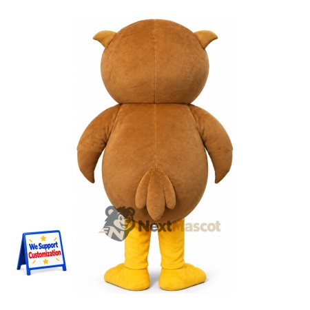 Owl Mascot Costume - Brown for School Events Owl Mascot Costume - Brown for School Events
