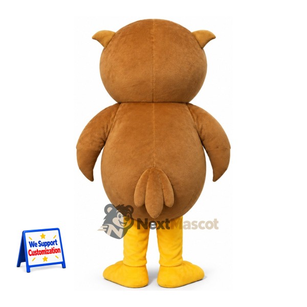 Owl Mascot Costume - Brown for School Events Owl Mascot Costume - Brown for School Events