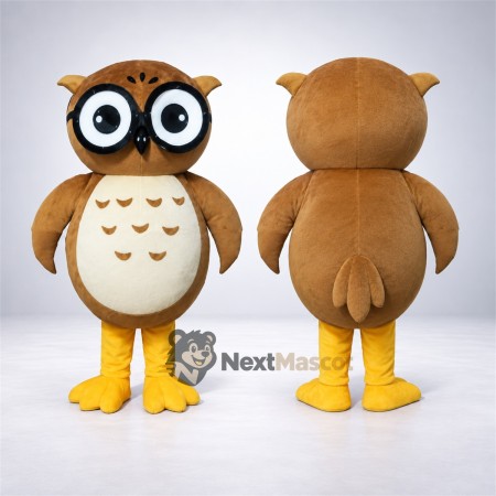 Owl Mascot Costume - Brown for School Events Owl Mascot Costume - Brown for School Events