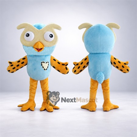 Owl Mascot Costume - Blue for Parades Owl Mascot Costume - Blue for Parades