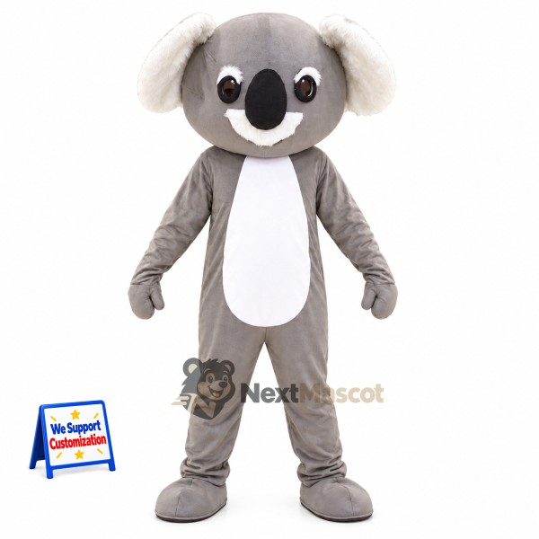 Koala Mascot Costume - Gray for Parades
