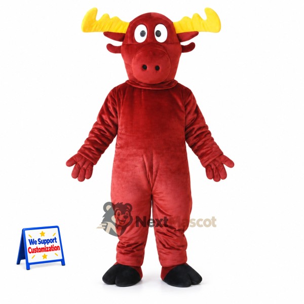 Moose Mascot Costume - Red