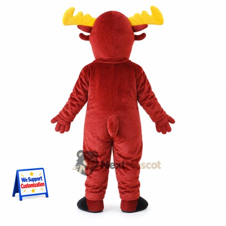 Moose Mascot Costume - Red Moose Mascot Costume - Red