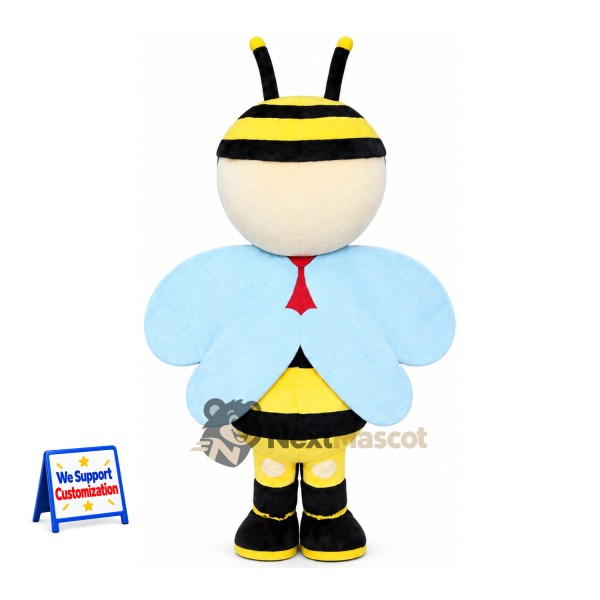 Bee Mascot Costume - Blue Wings