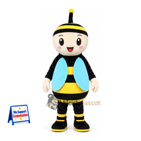Bee Mascot Costume - Blue Vest Bee Mascot Costume - Blue Vest