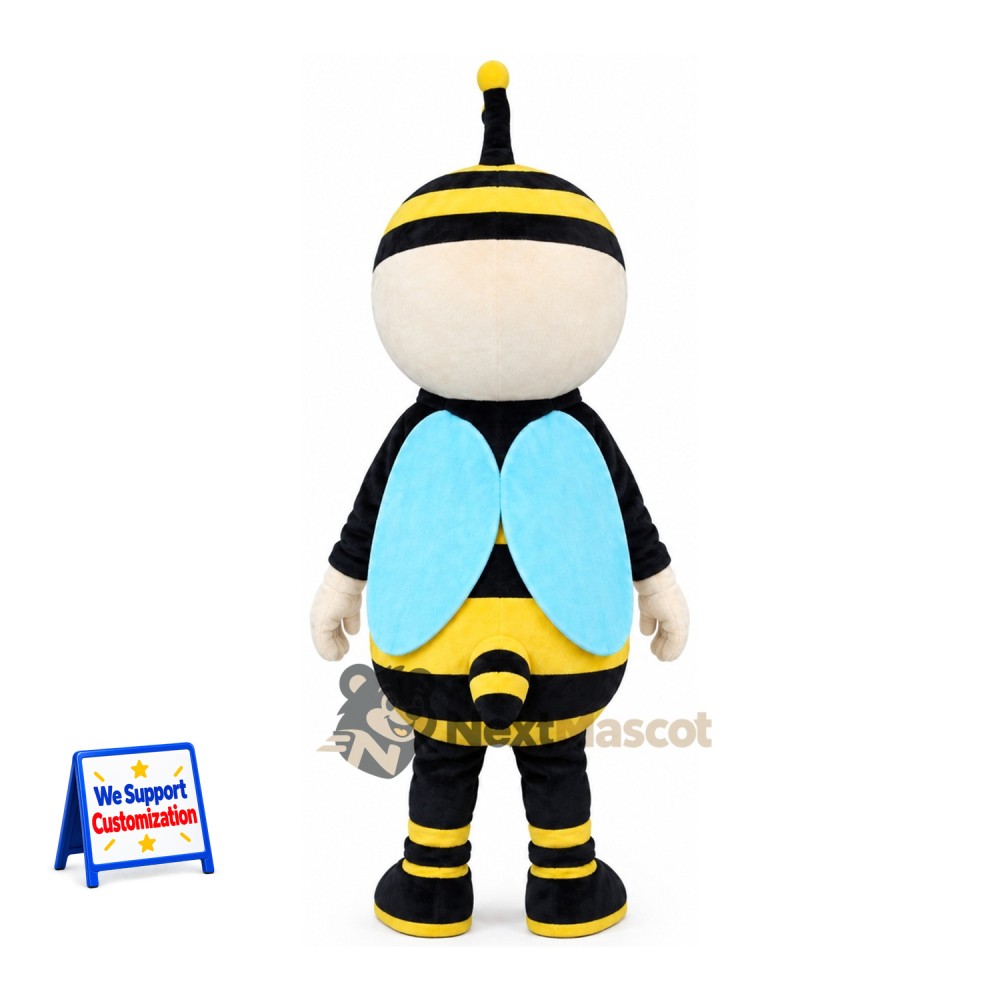Bee Mascot Costume - Blue Vest Bee Mascot Costume - Blue Vest
