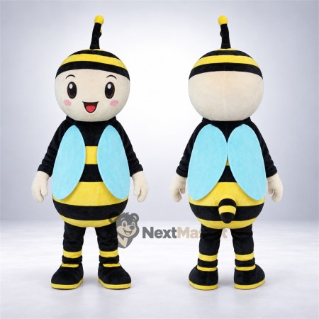 Bee Mascot Costume - Blue Vest Bee Mascot Costume - Blue Vest