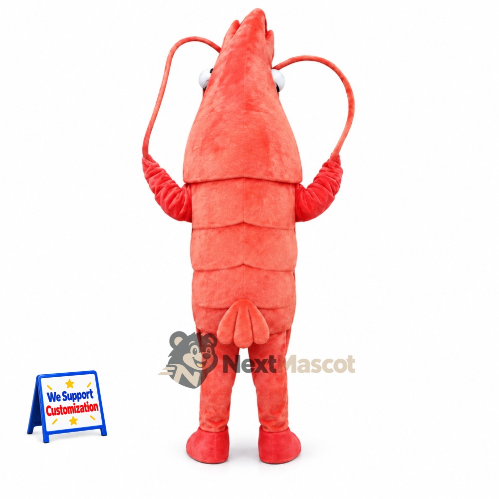 Shrimp Mascot Costume - Red