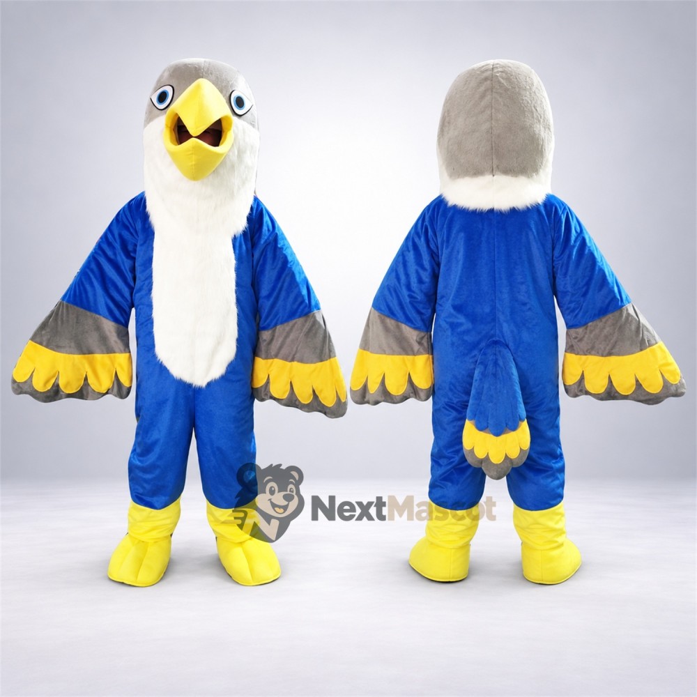 Eagle Mascot Costume - Blue for Festivals Eagle Mascot Costume - Blue for Festivals
