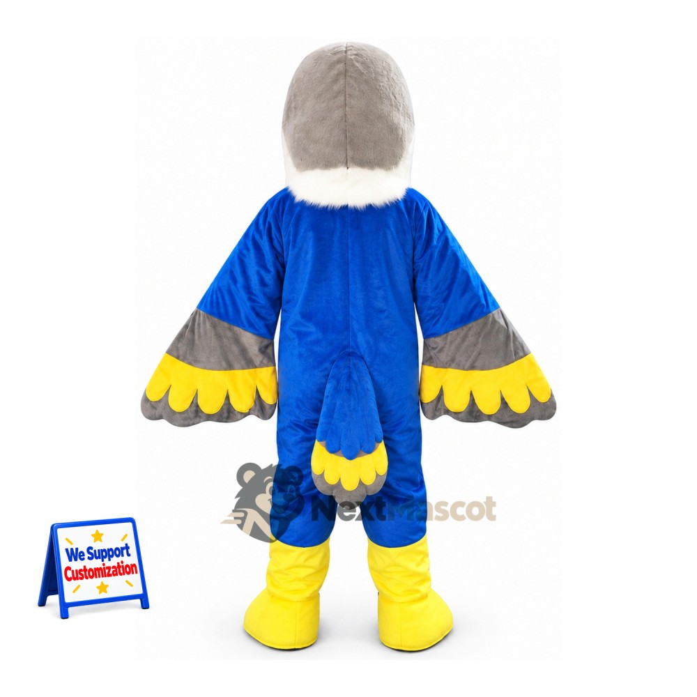 Eagle Mascot Costume - Blue for Festivals Eagle Mascot Costume - Blue for Festivals