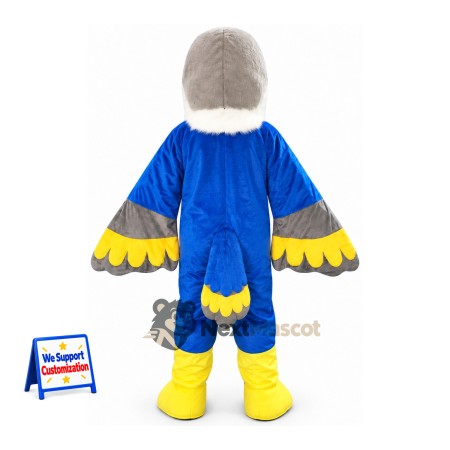 Eagle Mascot Costume - Blue for Festivals Eagle Mascot Costume - Blue for Festivals
