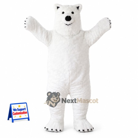Polar Bear Mascot Costume for School Events