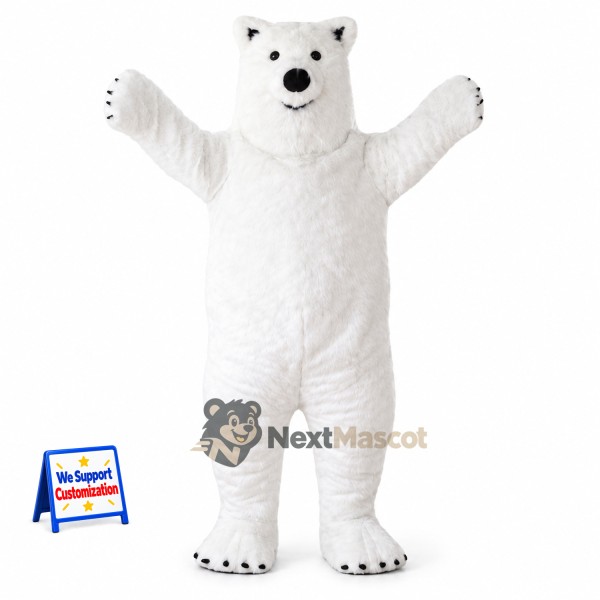 Polar Bear Mascot Costume for School Events