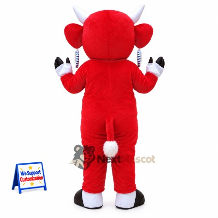 Bull Mascot Costume - Red Bull Mascot Costume - Red