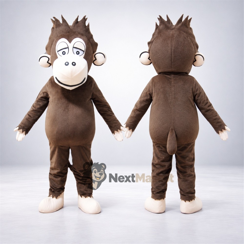 Monkey Mascot Costume - Brown for School Events Monkey Mascot Costume - Brown for School Events