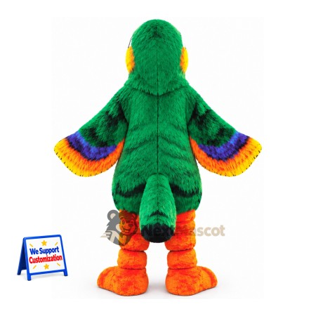 Parrot Mascot Costume - Green for Parades Parrot Mascot Costume - Green for Parades