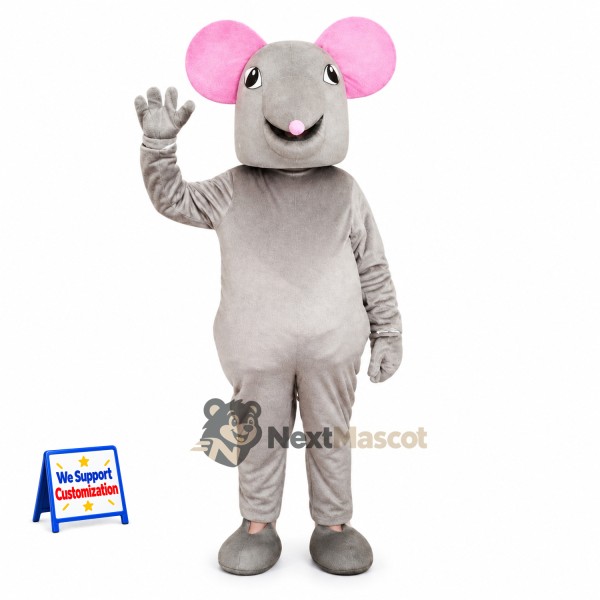 Mouse Mascot Costume - Gray for Parades
