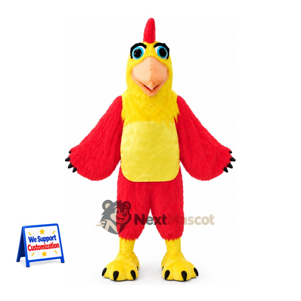 Rooster Mascot Costume - Red for Birthday Parties Rooster Mascot Costume - Red for Birthday Parties
