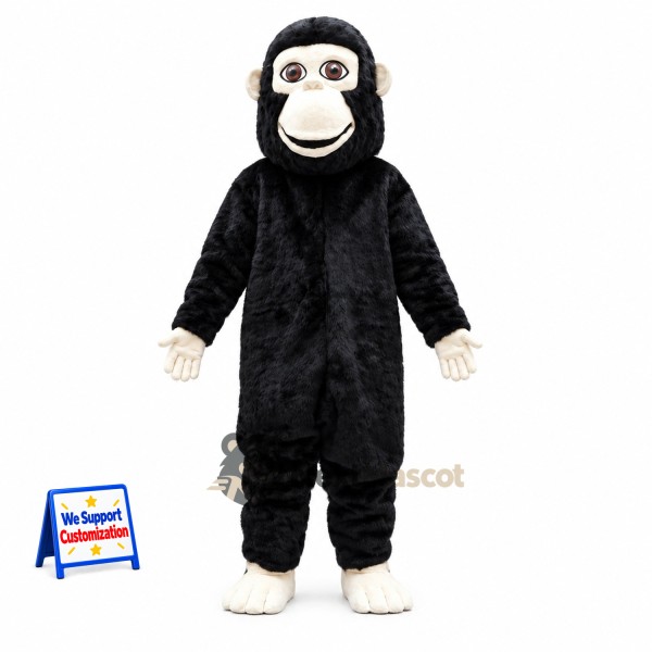Monkey Mascot Costume - Black for Parades