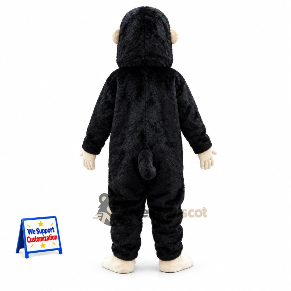 Monkey Mascot Costume - Black for Parades