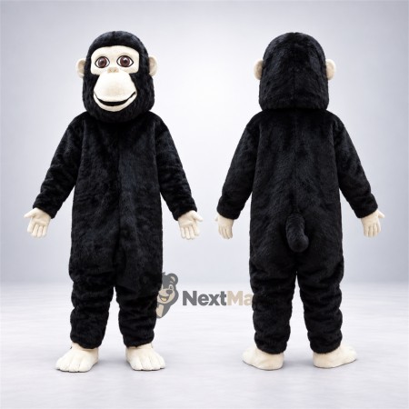 Monkey Mascot Costume - Black for Parades