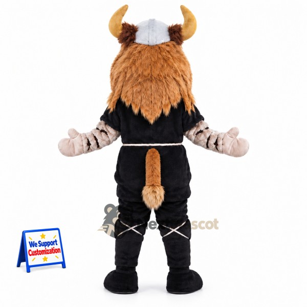 Viking Mascot Costume - Black Outfit Viking Mascot Costume - Black Outfit