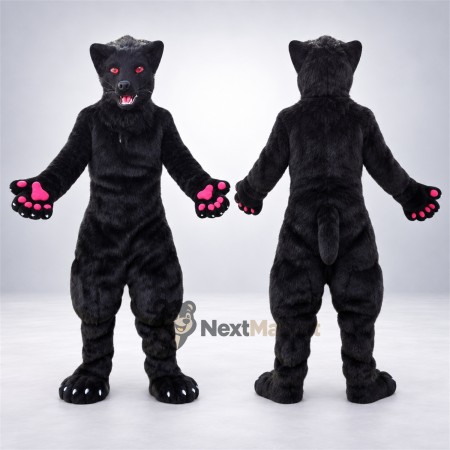 Panther Mascot Costume - Black for Community Events Panther Mascot Costume - Black for Community Events