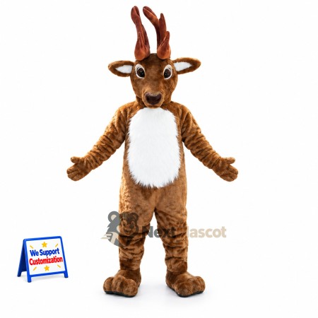 Deer Mascot Costume - Brown for Birthday Parties Deer Mascot Costume - Brown for Birthday Parties