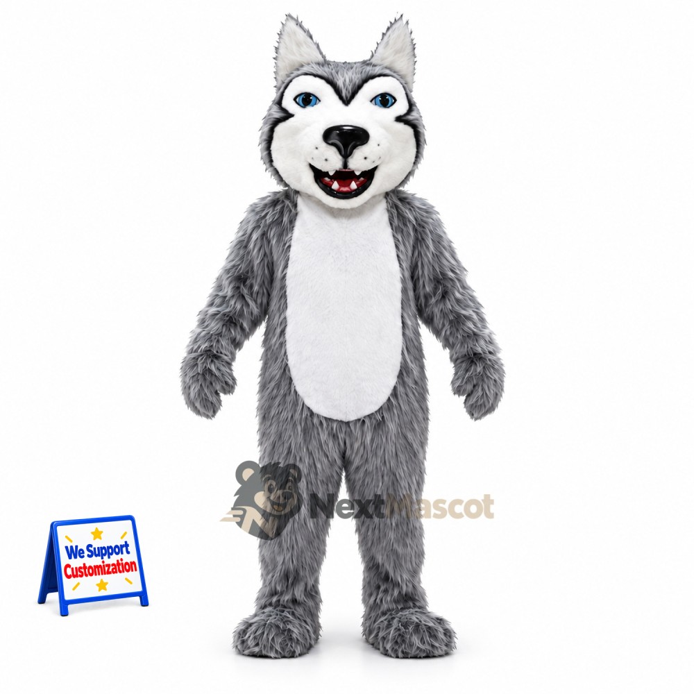 Wolf Mascot Costume - Gray for Photo Events Wolf Mascot Costume - Gray for Photo Events