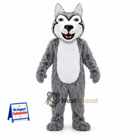 Wolf Mascot Costume - Gray for Photo Events Wolf Mascot Costume - Gray for Photo Events
