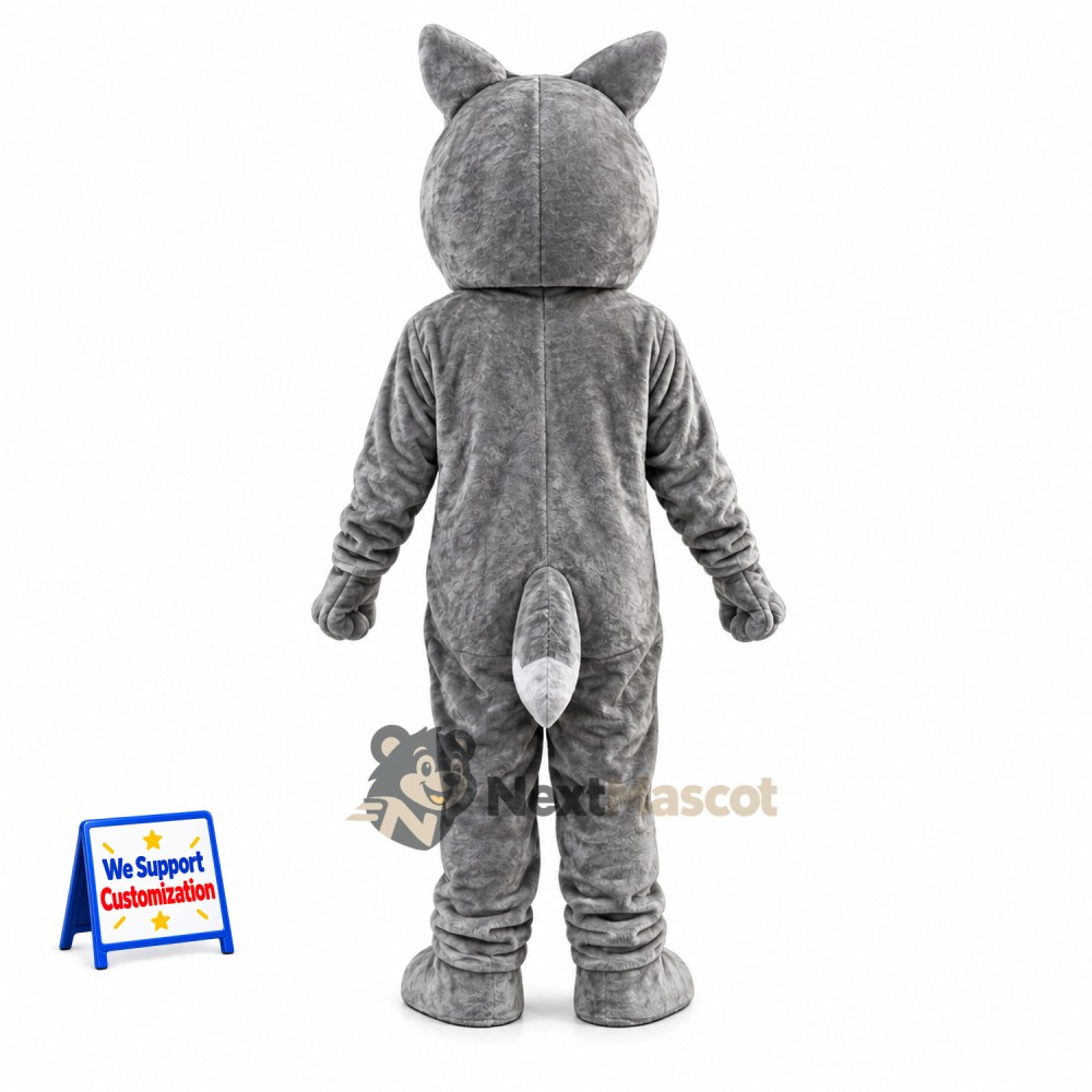 Wolf Mascot Costume - Gray for Stage Shows Wolf Mascot Costume - Gray for Stage Shows