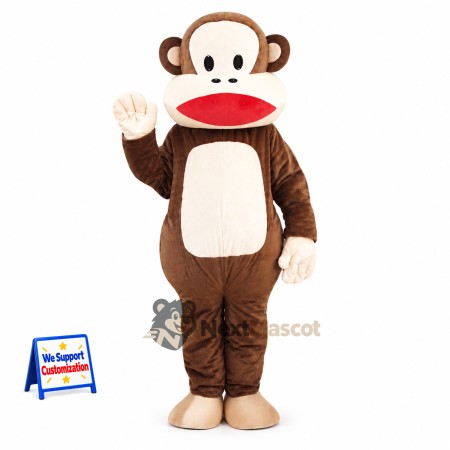 Monkey Mascot Costume - Brown for Community Events Monkey Mascot Costume - Brown for Community Events