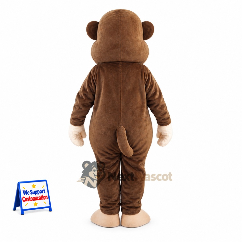 Monkey Mascot Costume - Brown for Community Events Monkey Mascot Costume - Brown for Community Events