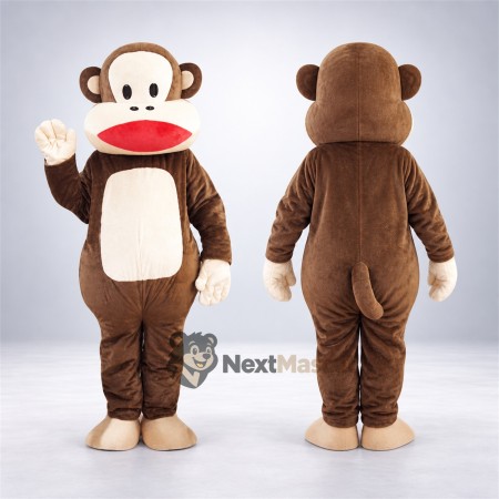 Monkey Mascot Costume - Brown for Community Events Monkey Mascot Costume - Brown for Community Events