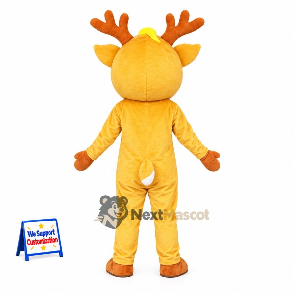 Deer Mascot Costume - Yellow Deer Mascot Costume - Yellow