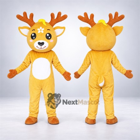 Deer Mascot Costume - Yellow