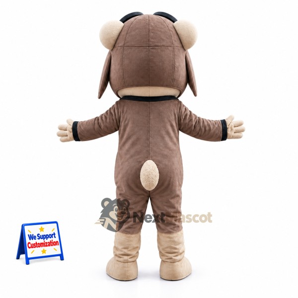Dog Mascot Costume - Pilot Style