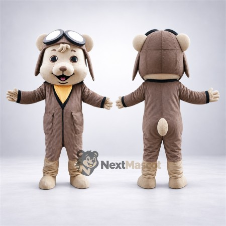 Dog Mascot Costume - Pilot Style Dog Mascot Costume - Pilot Style