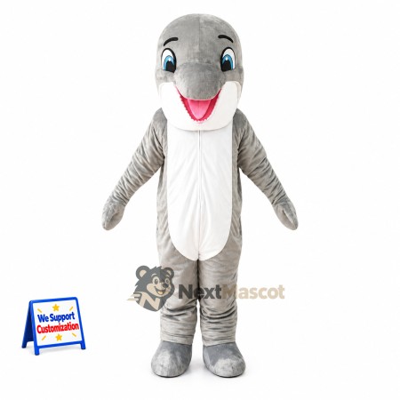 Dolphin Mascot Costume - Gray Dolphin Mascot Costume - Gray