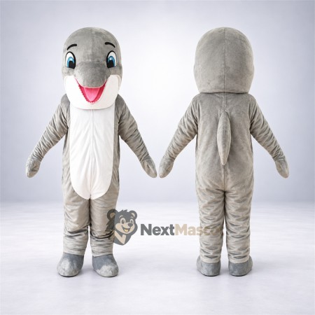 Dolphin Mascot Costume - Gray Dolphin Mascot Costume - Gray