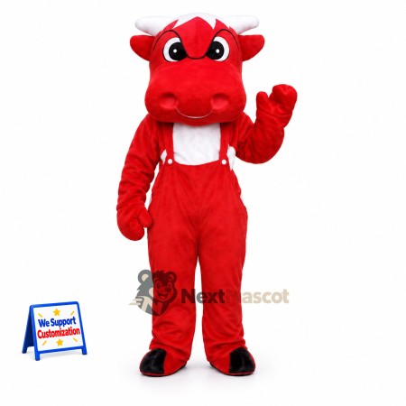 Bull Mascot Costume - Red for Parades Bull Mascot Costume - Red for Parades
