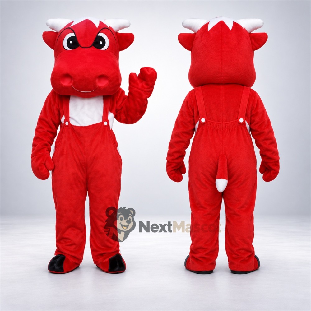Bull Mascot Costume - Red for Parades Bull Mascot Costume - Red for Parades