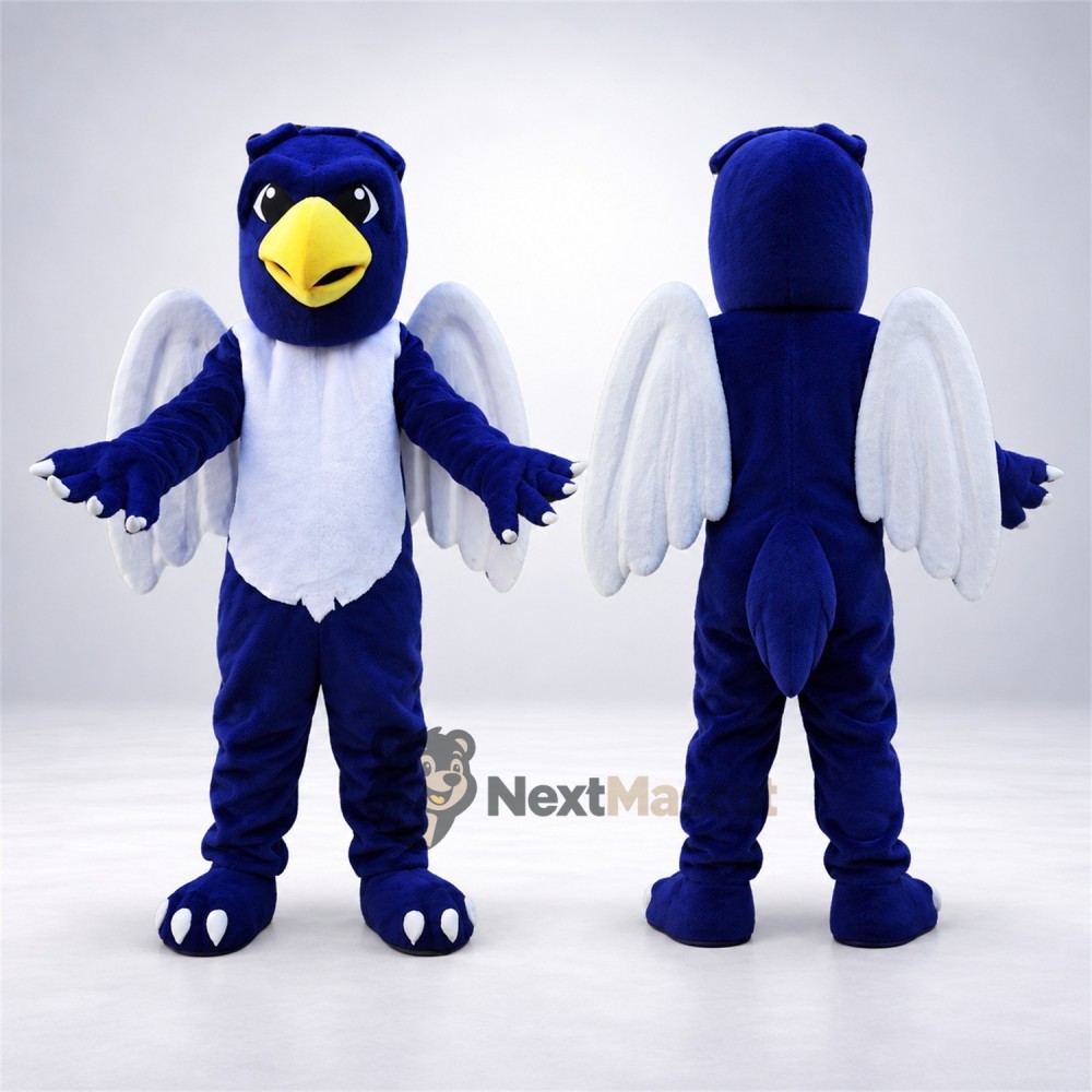 Eagle Mascot Costume - Blue for Birthday Parties Eagle Mascot Costume - Blue for Birthday Parties