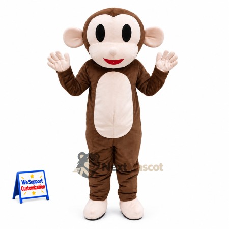 Monkey Mascot Costume - Brown for Festivals Monkey Mascot Costume - Brown for Festivals