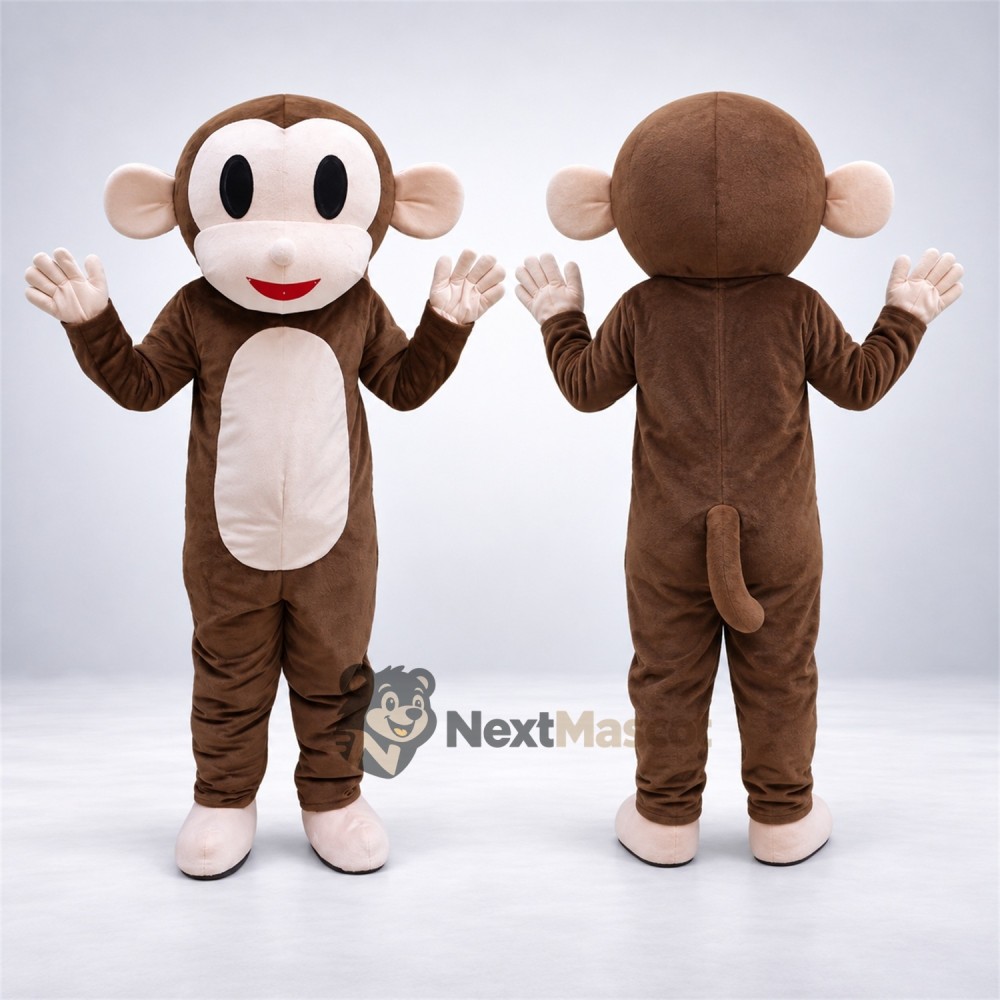 Monkey Mascot Costume - Brown for Festivals Monkey Mascot Costume - Brown for Festivals