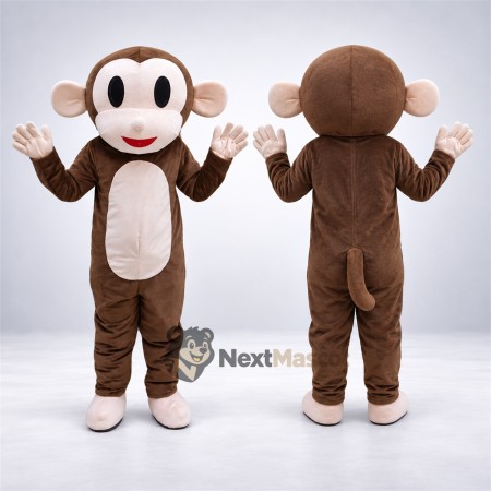 Monkey Mascot Costume - Brown for Festivals Monkey Mascot Costume - Brown for Festivals