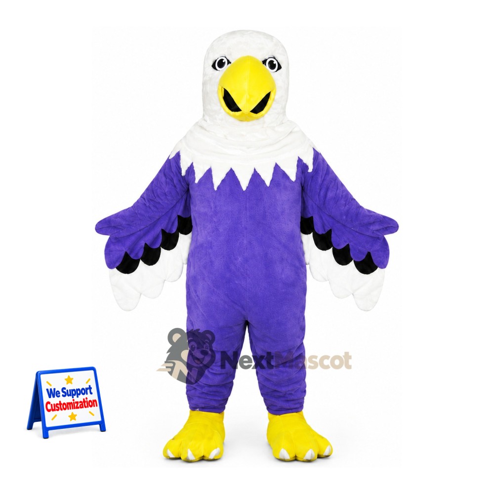 Eagle Mascot Costume - Purple Eagle Mascot Costume - Purple