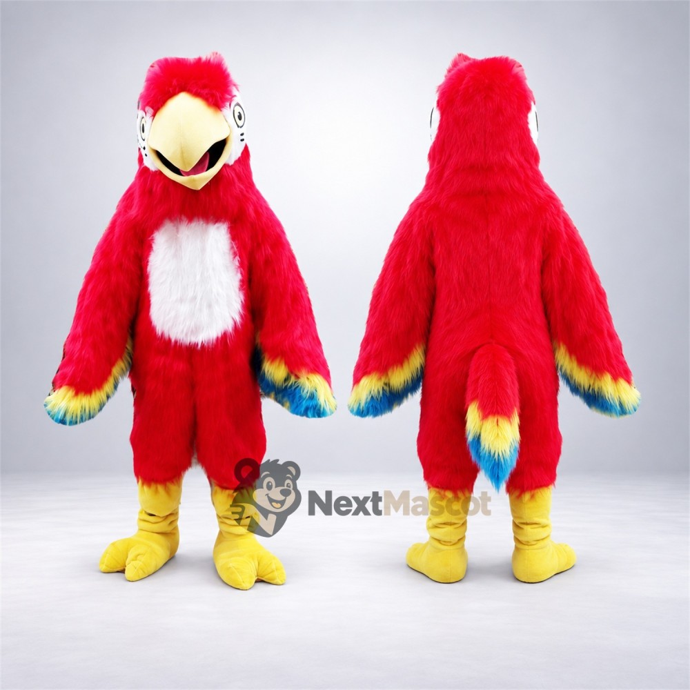 Parrot Mascot Costume - Red for School Events Parrot Mascot Costume - Red for School Events