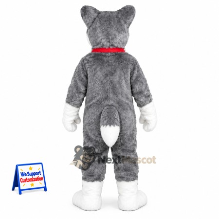 Husky Mascot Costume - Gray for Birthday Parties Husky Mascot Costume - Gray for Birthday Parties